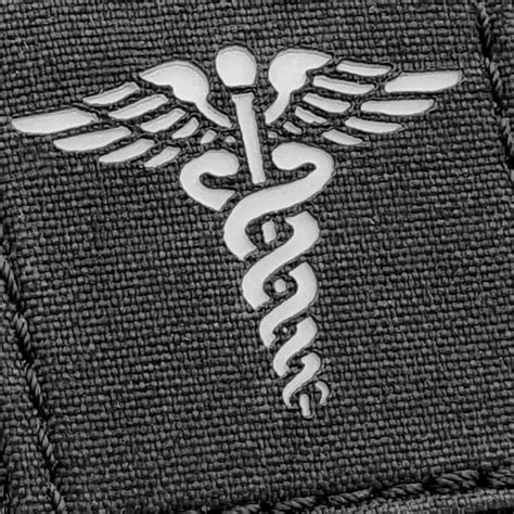 Caduceus 2x2 Medic Ems Emt Nurse Doctor Med Medical Tactical Morale