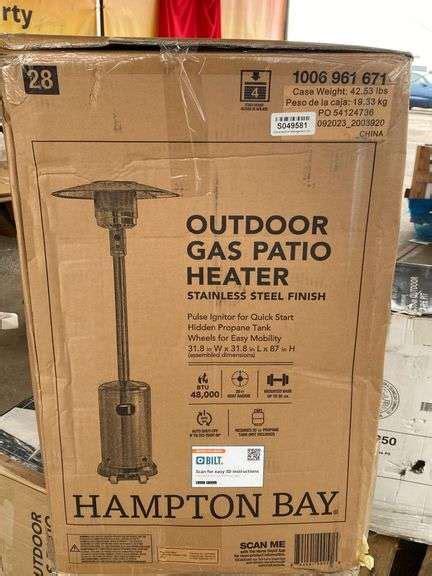 Hampton Bay Patio Heater - Sierra Auction Management Inc