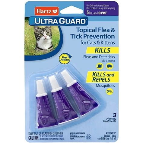 3 Pack Hartz Ultraguard Topical Flea And Tick Prevention Treatment