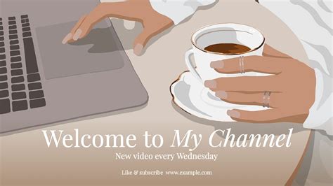 Welcome my channel blog banner | Premium Editable Template - rawpixel