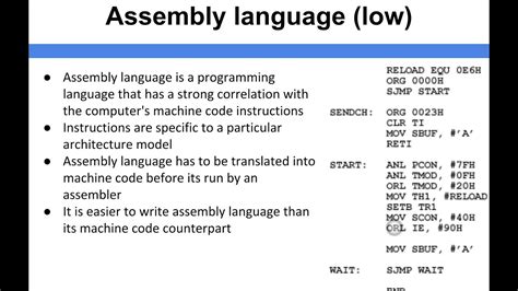 Computer Architecture Assembly Language Youtube