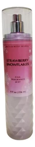 Fine Fragrance Mist Strawberry Snowflakes Bath Bodyworks MercadoLivre