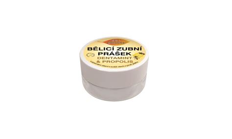 Dentamint bělící zubní prášek Propolis 40 g Bione Cosmetics Česká