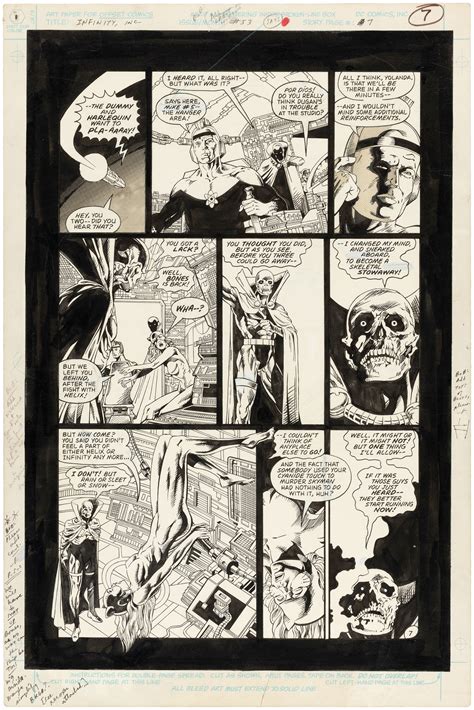 Hake S Infinity Inc Comic Book Page Original Art By Michael Bair