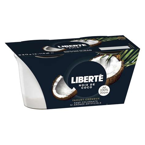 Yaourt Liberté à la noix de coco Yoplait 2 x 115 g La Belle Vie