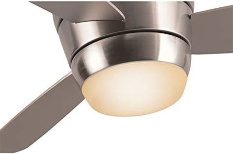 Harbor Breeze Mazon 44 In Brushed Nickel Led Indoor Flush Mount Ceiling