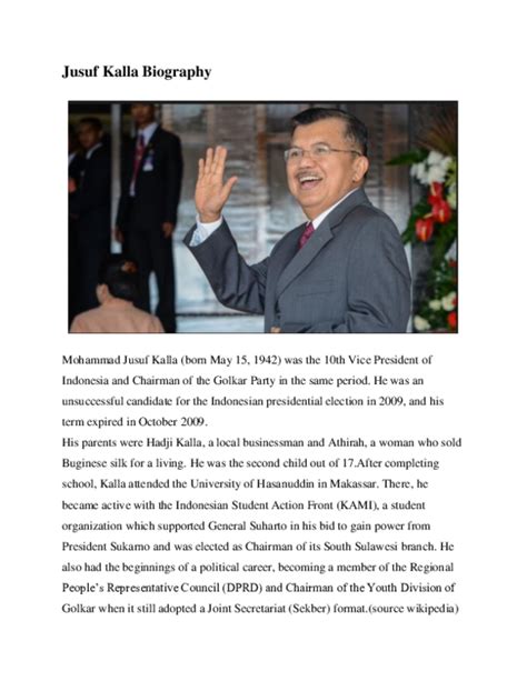 (DOC) Jusuf Kalla Biography | Fajar Triaji - Academia.edu