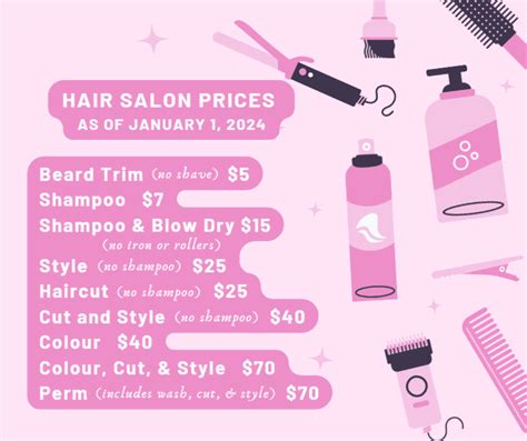 Hair Salon Prices Updated as of Jan 1, 2024 - Oliver Lodge