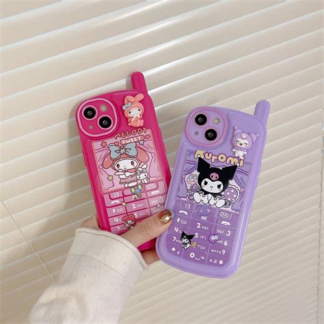 Cute Sanrio Kuromi Melody Vintage Iphone Case Cartoon Kawaii