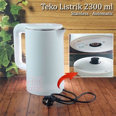 Jual Teko Listrik Liter Electric Kettle Termos Pemanas Air Praktis