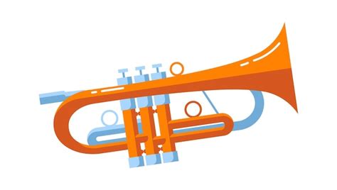 Premium Vector Trumpet Musical Instrument Vector Illustration