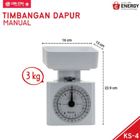 Lion Star Timbangan Dapur Kg Energy Bali