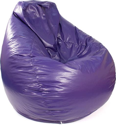 Gold Medal 30011246817td Large Leather Look Tear Drop Bean Bag Purple Hudson Beanbags Amazon