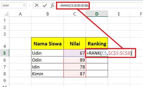 Cara Mengurutkan Ranking Di Excel Neicy Techno