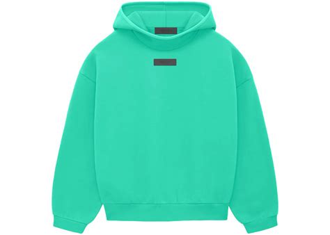 Fear Of God Essentials Pullover Hoodie Mint Leaf Mens Fw23 Us