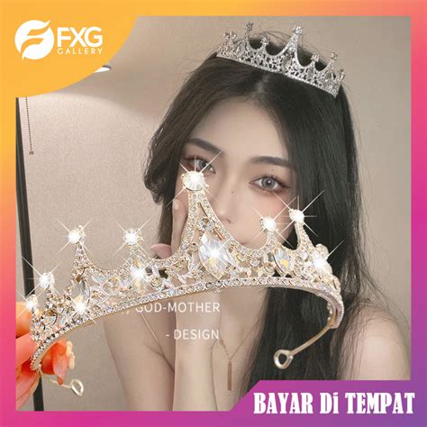 Jual FXG Bando Mahkota Princess Bondu Bahan Metal Wedding Crown