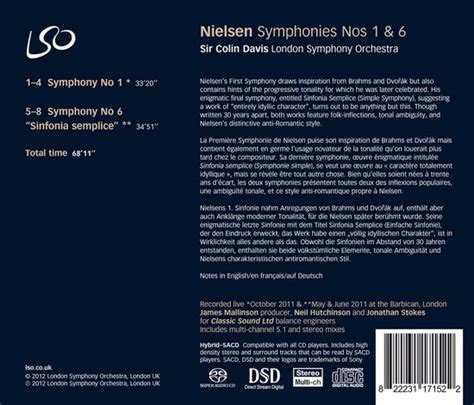 London Symphony Orchestra Nielsen Nielsen Symphonies No Cd