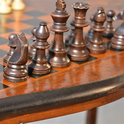 Antique Table Victorian Games Chess Board Walnut - Antiques Atlas