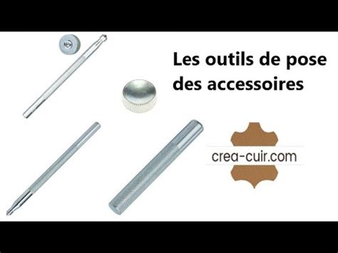 Travail Du Cuir Les Outils De Pose Pose Boutons Pressions Pose