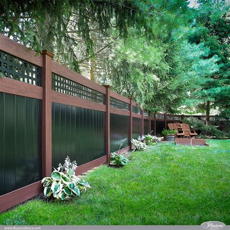 42 Vinyl Fence Home Decor Ideas For Your Yard Illusions Fence Backyard Fences Privacy Fence