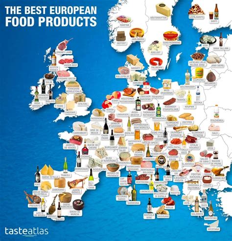 Simon Kuestenmacher On Twitter European Food Map By Tasteatlas Makes