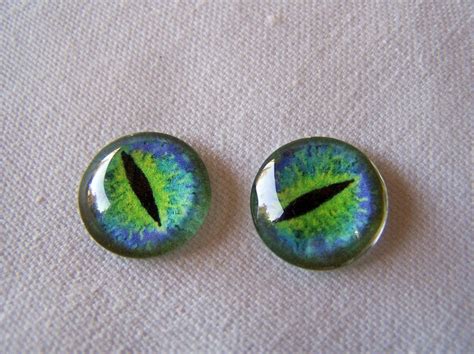 Glass Eyes 16mm Cabochons Dragon Eyes Reptile Eyes Etsy