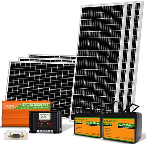 Amazon Eco Worthy Kwh Solar Power Complete Kit W V With