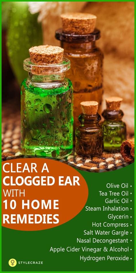 9 Home Remedies For Clogged Ears | Clogged ear remedy, Remedies, Sinus ...