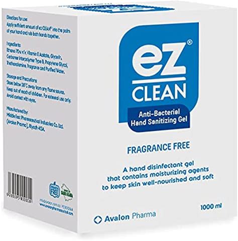 Avalon Pharma Ez Clean Sanitizer Gel Bag 1000 Ml Buy Online At Best