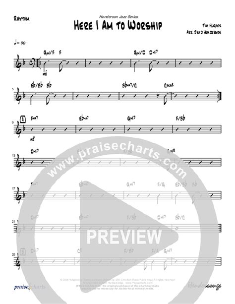 Here I Am To Worship (Instrumental) Sheet Music PDF (Brad Henderson) - PraiseCharts