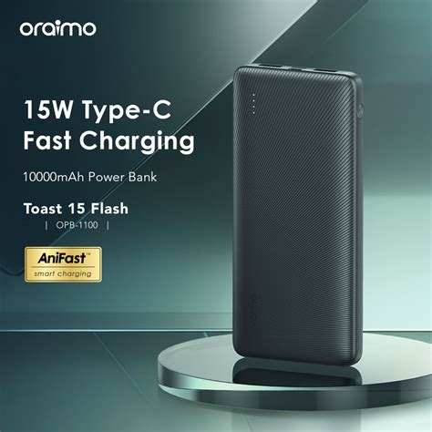 Oraimo Toast 15 Flash OPB 1100 10000mAh 15W Type C Power Bank Price In