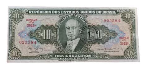 Billete 10 Cruzeiros Brasil 1944 Cuotas sin interés