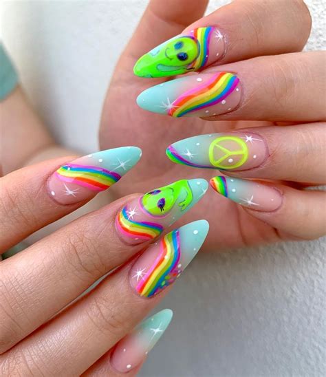 On Instagram Im Outta Here Rave Nails Festival Nails