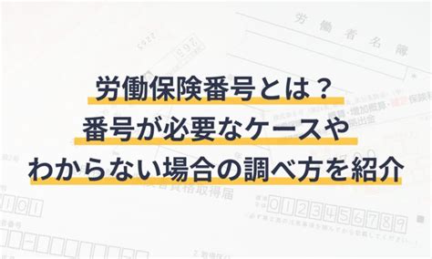 労働保険番号とは？番号が必要なケースやわからない場合の調べ方を紹介 親方バックオフィスガイド