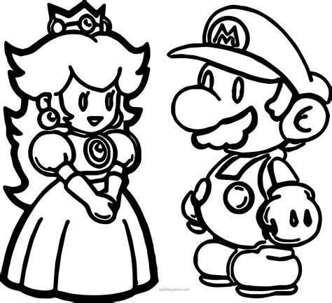 Dibujo De Super Mario Bros Para Colorear Dibujos Para Colorear Pdmrea