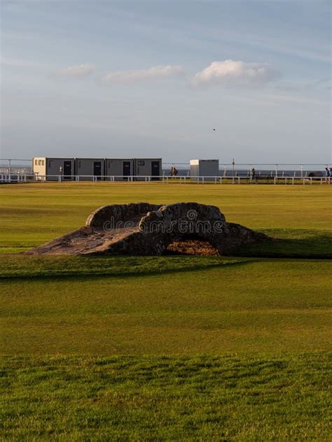 Vertical Of The Swilcan Bridge At The Old Course In Scotland Stock