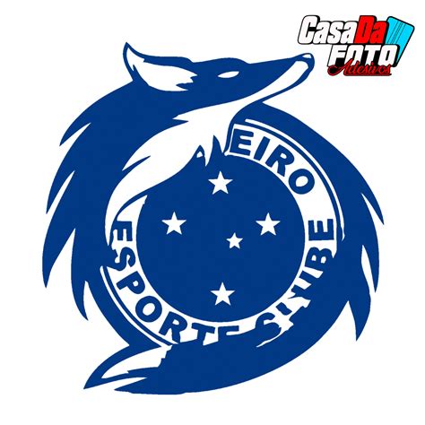 Adesivo Cruzeiro Cabuloso Raposa 5 Estrelas Maior De Minas Para Carro