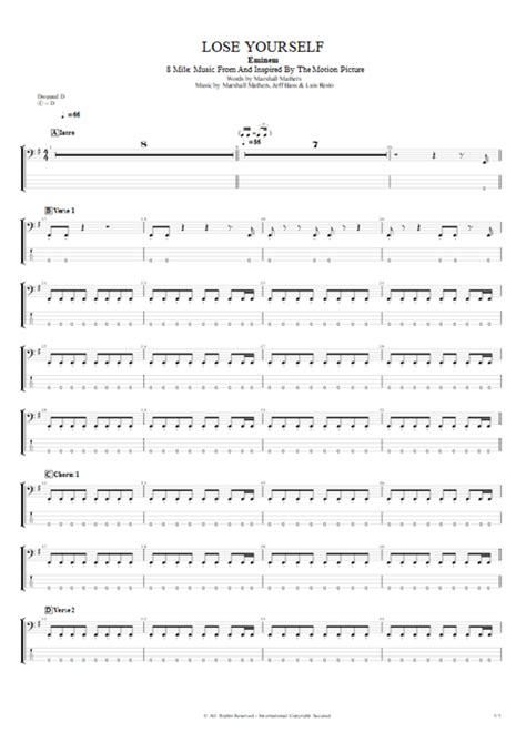 Lose Yourself Tab By Eminem Guitar Pro Full Score MySongBook