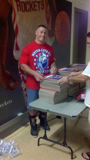 Cena signing autographs at Houston, TX - Wrestling Photo (23343622) - Fanpop