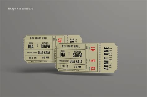 Premium Psd Coupon And Ticket Psd Mockup