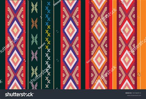 Songket Design Vector Traditional Malay Motif Stock Vector (Royalty ...