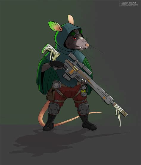 Artstation 2d Concept Art Rat Soldier