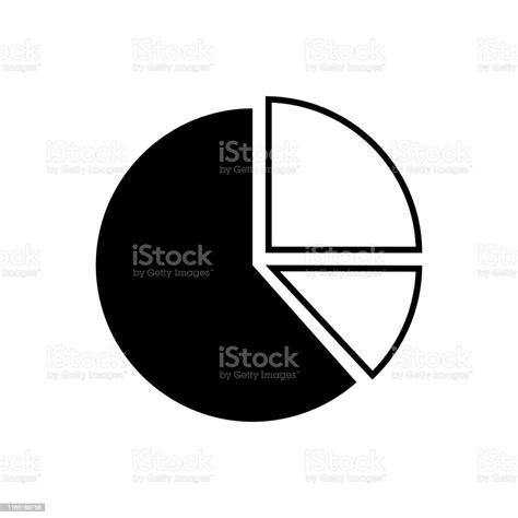 圓形圖圖示黑色隔離向量插圖向量圖形及更多互聯網圖片 互聯網 企業 信息圖形 Istock