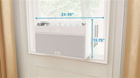Midea 8,000 BTU DOE U-Shaped Smart Window Air Conditioner, for spaces
