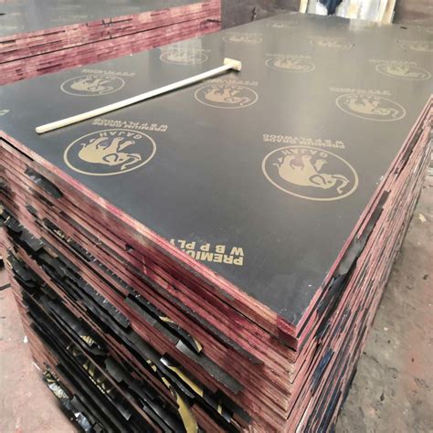 Mm Waterproof Formwork Concrete Hardwood Core Black Film Faced