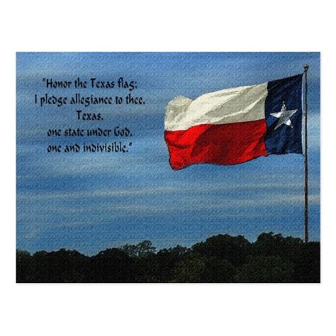 Texas Pledge Postcard | Zazzle.com