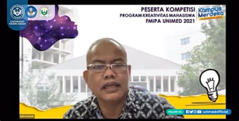 Fmipa Unimed Gelar Kompetisi Program Kreatifitas Mahasiswa 2021