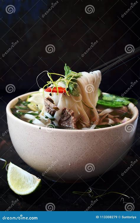 Noodles Bowl Lobster Spicy Soup Cooked Seafood With Instant Noodles