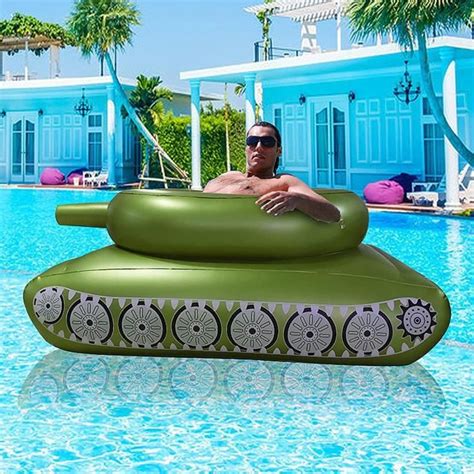 Jac Inflatable Tank Pool Float Canon Eau Jacr V Hicule Blind Piscine