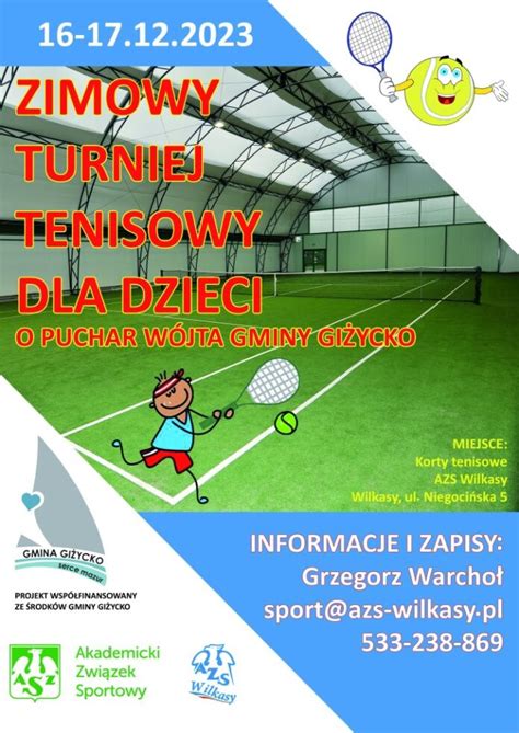 Zimowy Turniej Tenisowy o Puchar Wójta Gminy Giżycko ZAPOWIEDŹ